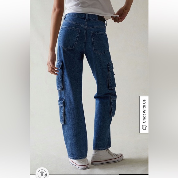 PacSun Eco Dark Indigo '90s Straight Leg Jeans - Picture 3 of 6